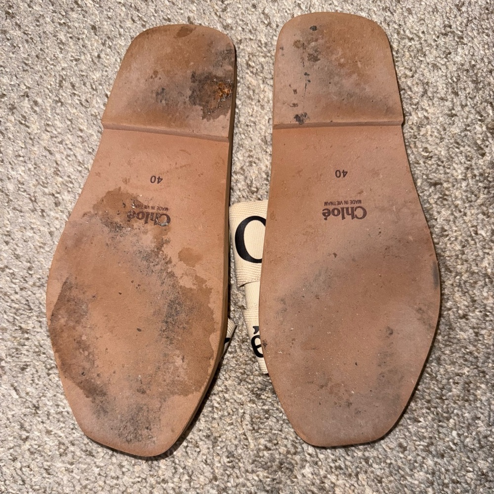 Chloé Women's Woody Logo Slide Sandals - Picture 3 of 4